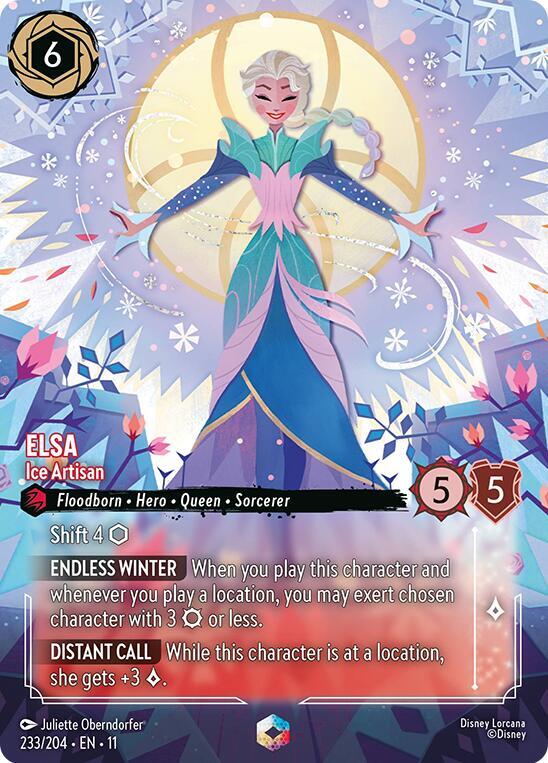 Elsa - Ice Artisan Enchanted Disney Lorcana Winterspell 233/204 NM