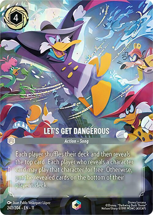 Let's Get Dangerous - Enchanted Disney Lorcana Winterspell 240/204 NM