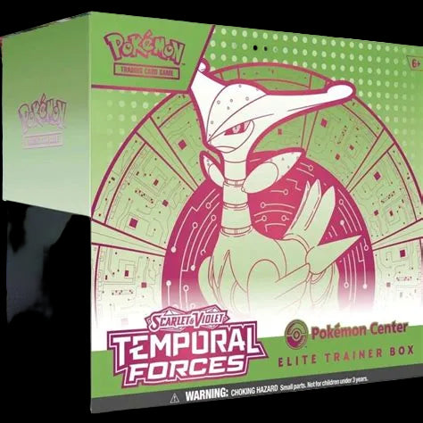 **Temporal Forces Pokémon Center Elite Trainer Box – Iron Leaves – 11 Packs