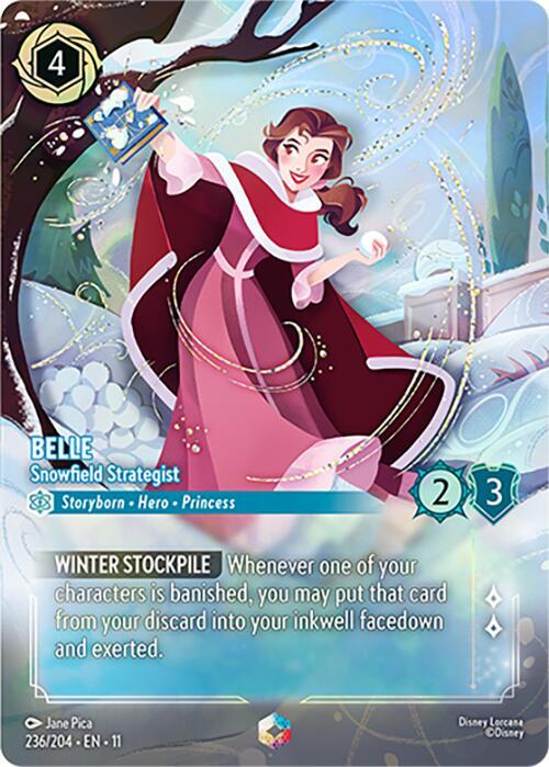Belle - Snowfield Strategist Enchanted Disney Lorcana Winterspell 236/204 NM