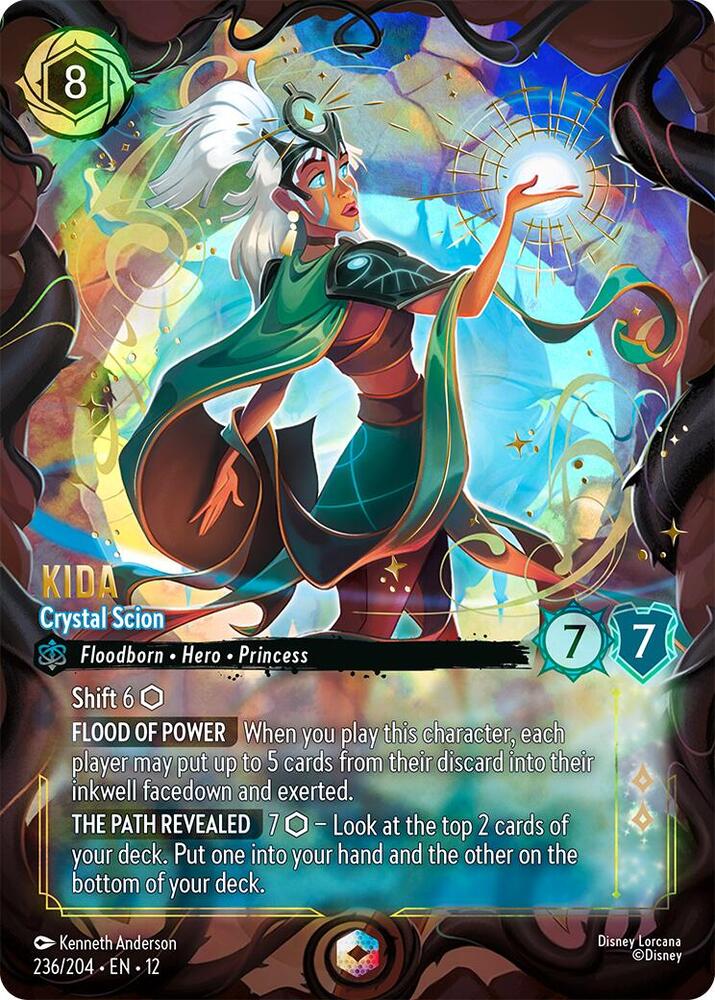 Kida - Crystal Scion Enchanted Disney Lorcana Wilds Unknown 236/204 NM