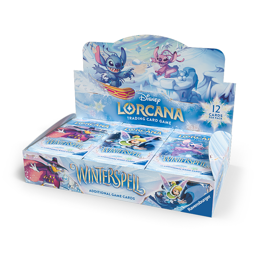 Disney Lorcana Winterspell Set 11 booster display artwork